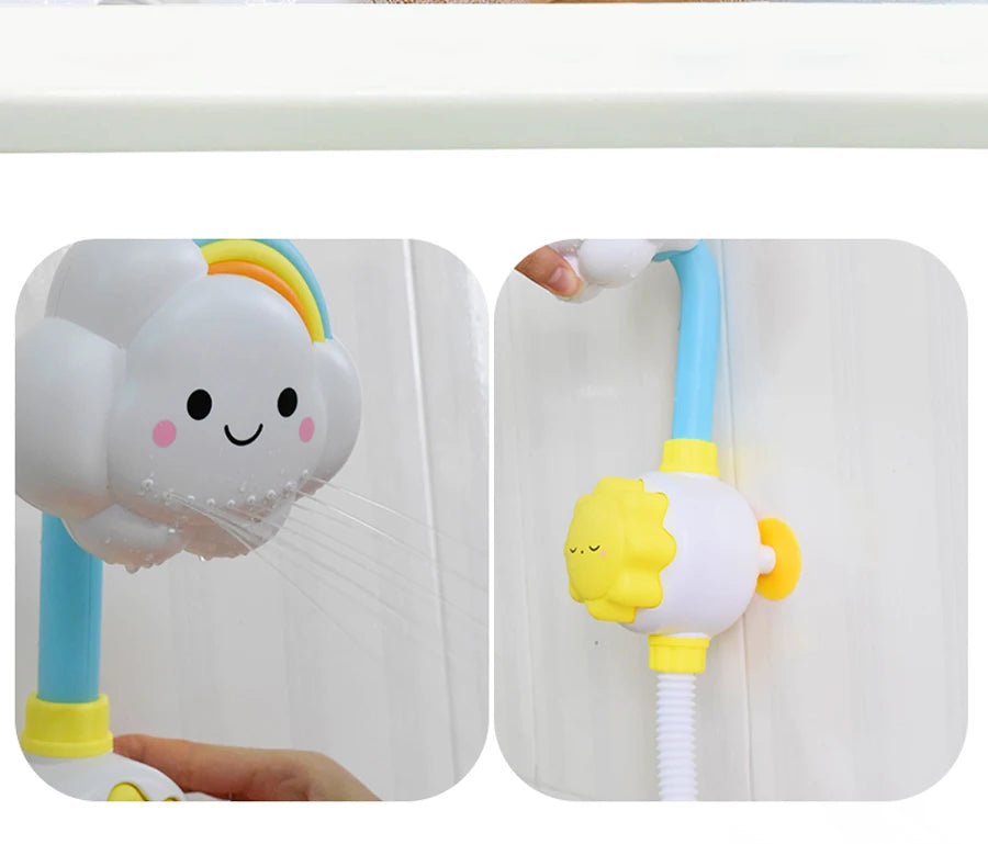 New Bath Toys for Baby Water Game Clouds Model Faucet Shower Water Spray Toy For Children Squirting Sprinkler Bathroom Kids Gift