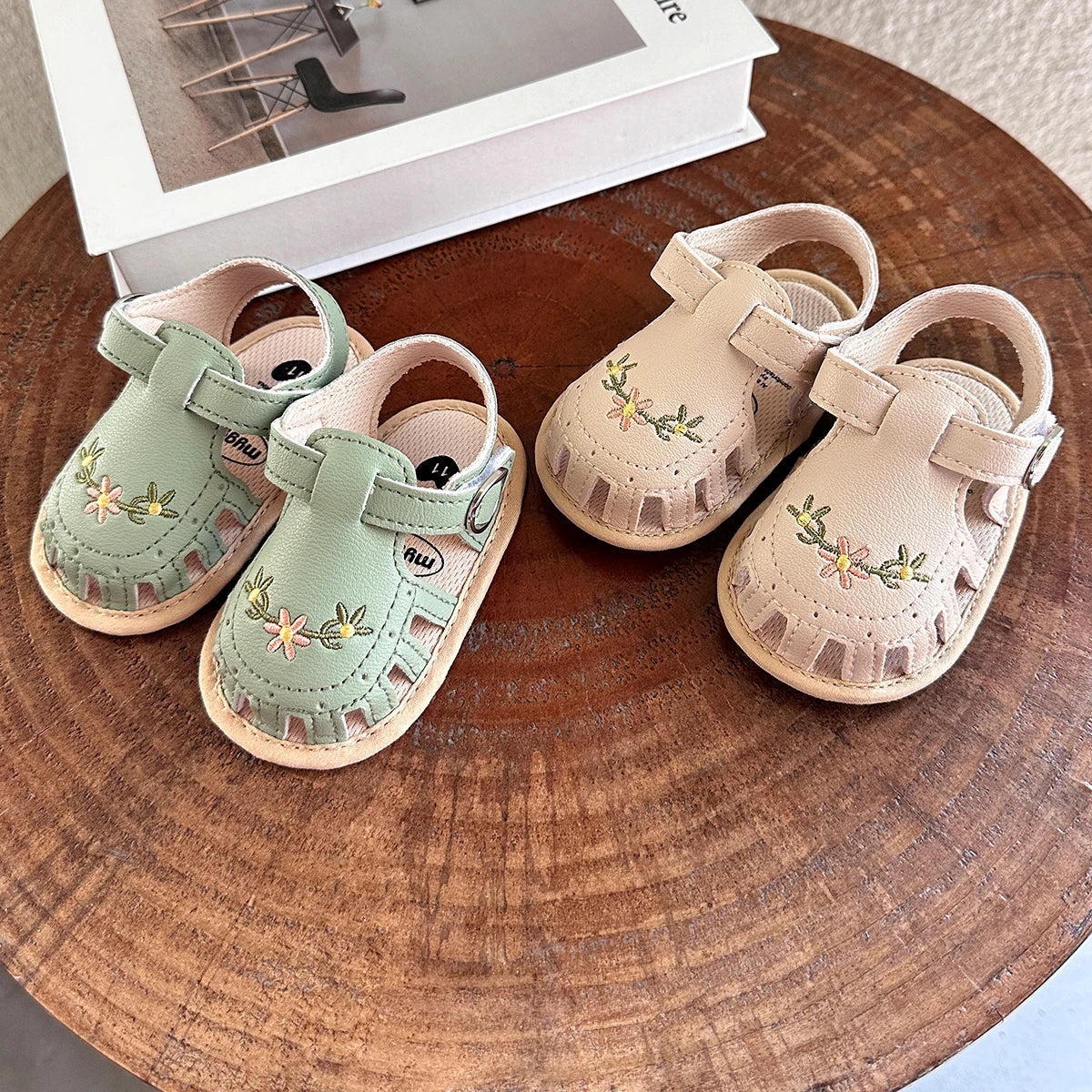 Infant Baby Boys Girls Sandals Summer Baby Wedding Dress Flat Shoes Newborn Crib Shoes First Walkers Prewalkers Shoes ﻿ ﻿
