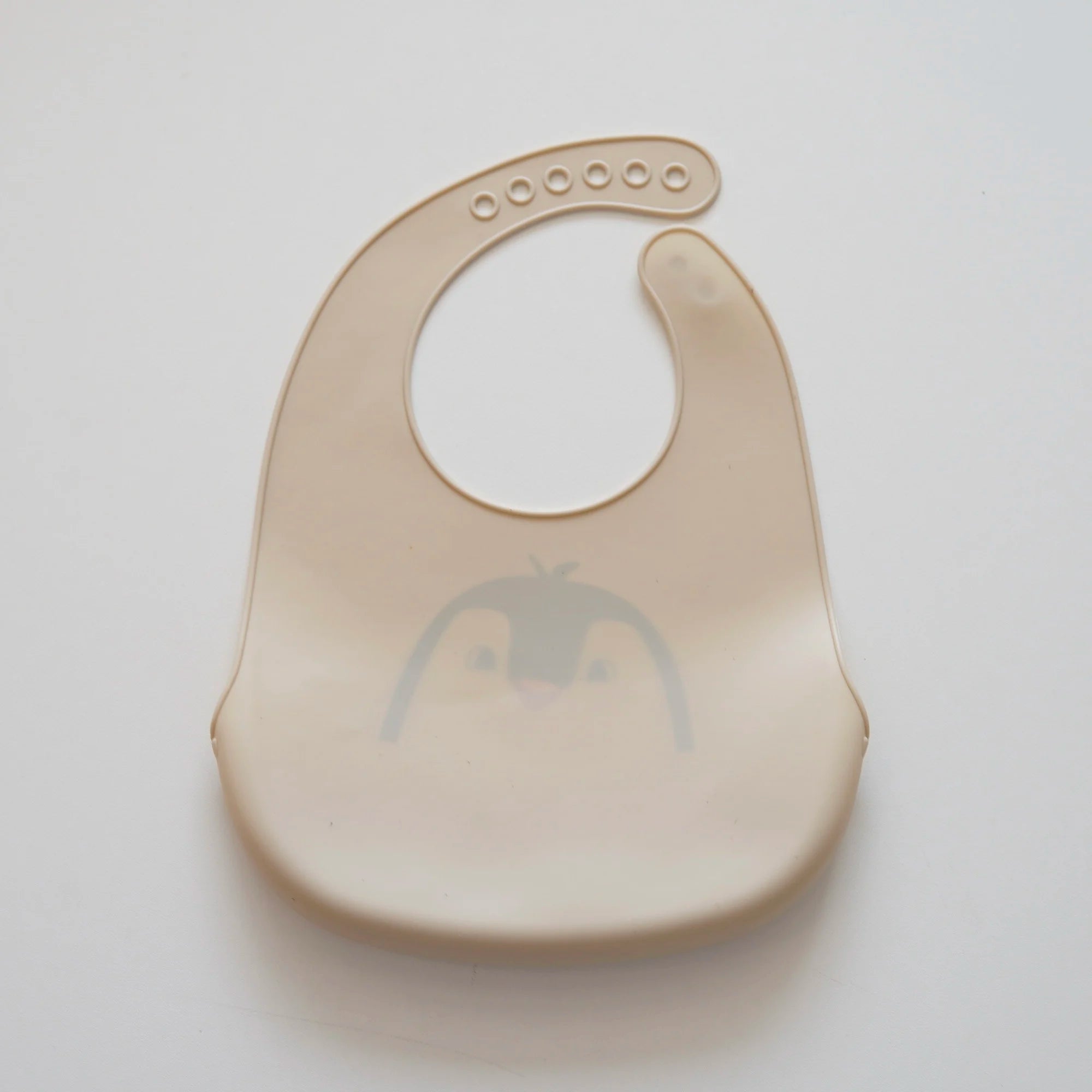 New lightweight penguin rainbow rice bag, food grade silicone rice bag for babies aged 0-1, adjustable and portable bib
