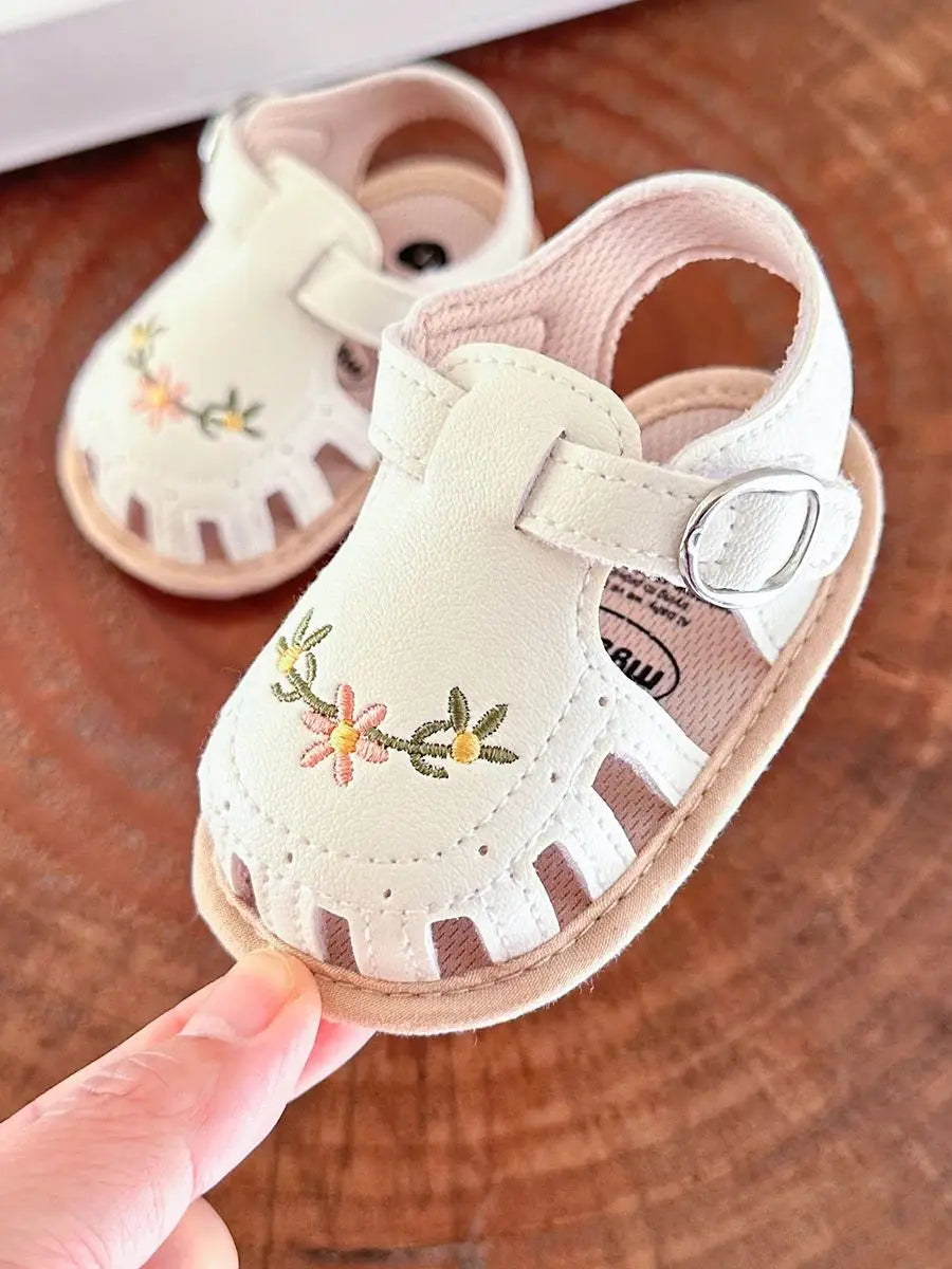 Infant Baby Boys Girls Sandals Summer Baby Wedding Dress Flat Shoes Newborn Crib Shoes First Walkers Prewalkers Shoes ﻿ ﻿