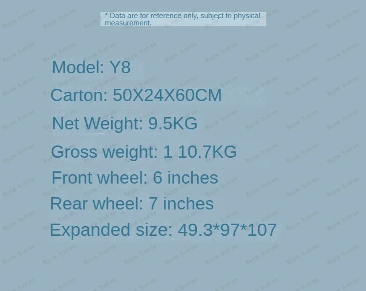 Lightweight foldable stroller Can sit, lie down, two-way Newborn baby stroller with high view Four wheel Trolley Cart