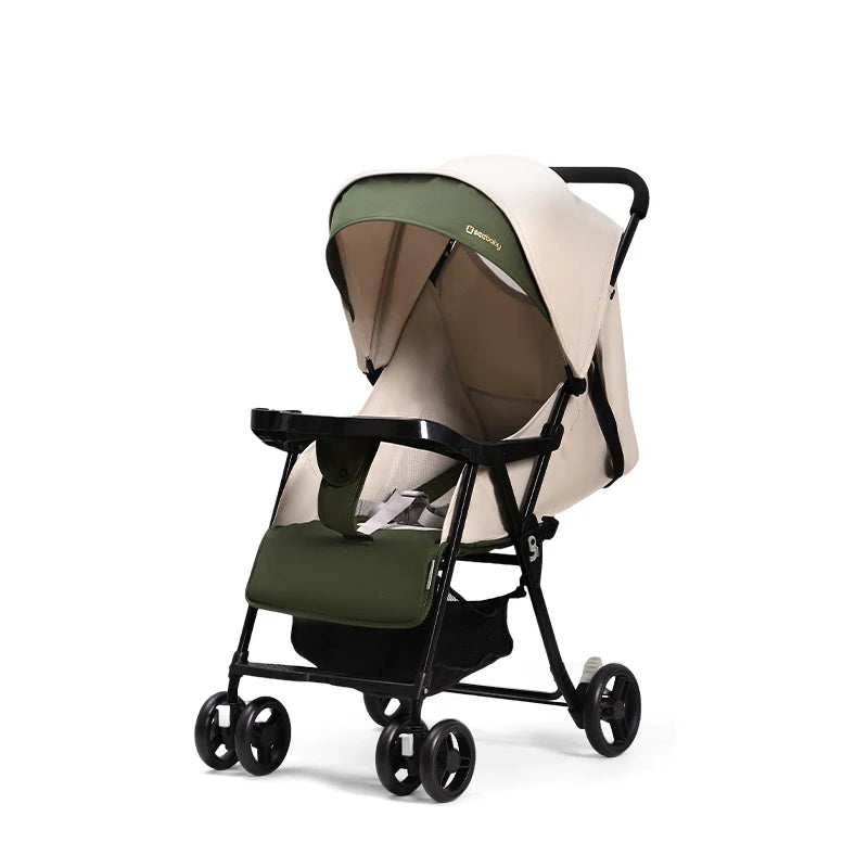 Small Lightweight Stroller Can Sit and Lie Down Travel Pocket Stroller a Button to Close the Car Removable Armrest Umbrella car
