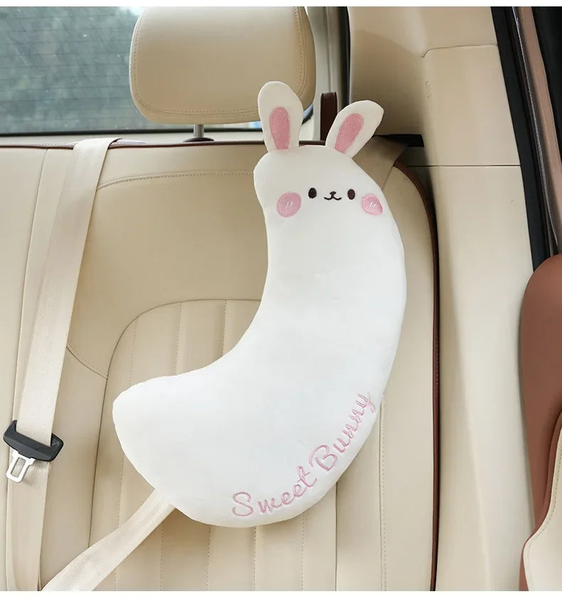 Car Safety Belt Cover Baby Seat Belt Protector Neck Cushion Sleeping Head Support Unicorn Cute Pillow Belt For Children Girl Boy