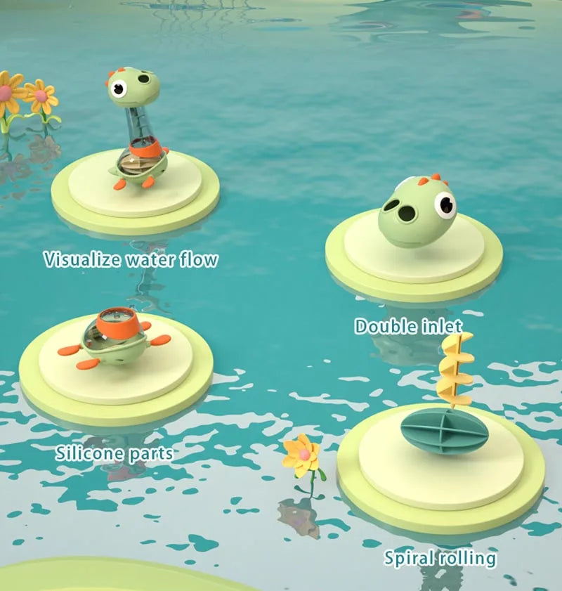 1PC Baby Water Spraying Dinosaur Rotating Fun Children's Spraying Water Bathroom Bathtub Shower Bath Toy