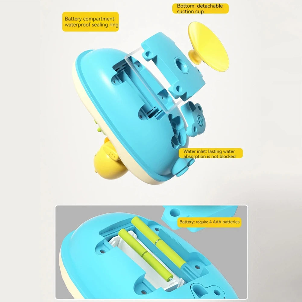 Duck Bath Toys for Toddlers Bathtub Water Spray Baby Bath Toy Cute Electric Bathroom Bathing Toys for Kids Ideal Birthday Gifts