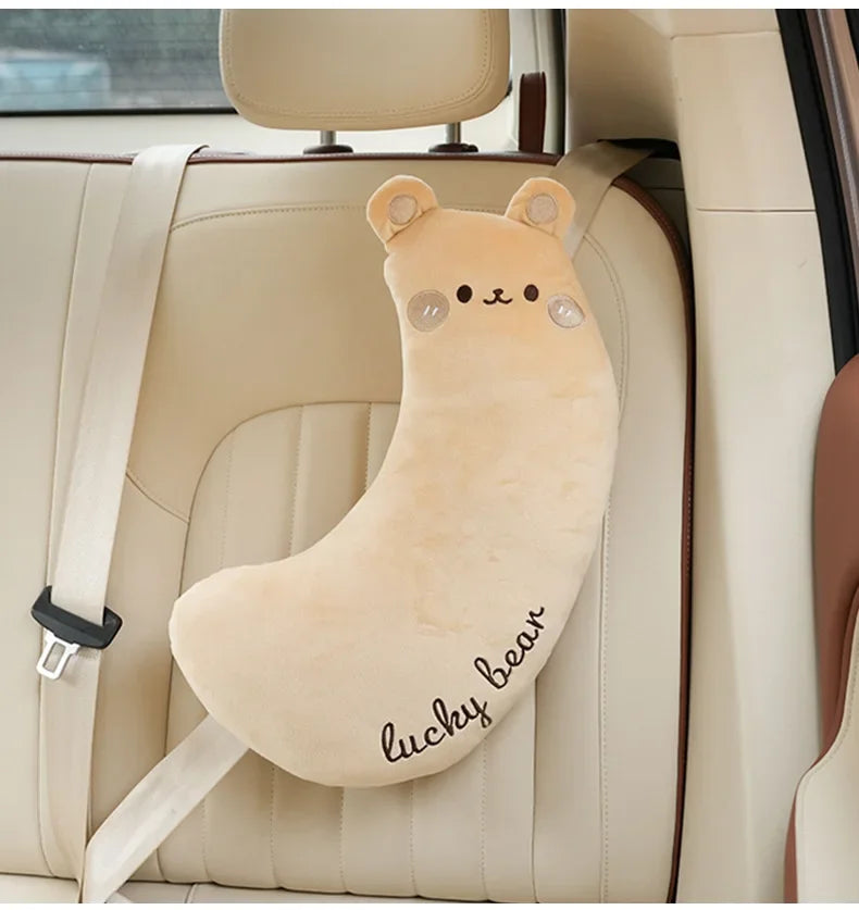 Car Safety Belt Cover Baby Seat Belt Protector Neck Cushion Sleeping Head Support Unicorn Cute Pillow Belt For Children Girl Boy