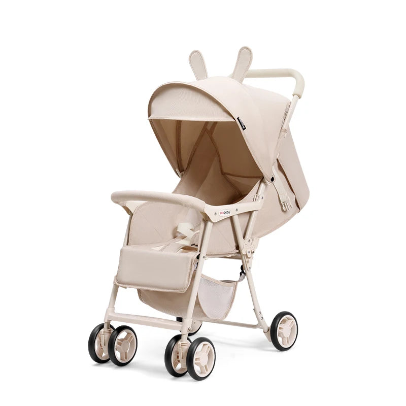 Small Lightweight Stroller Can Sit and Lie Down Travel Pocket Stroller a Button to Close the Car Removable Armrest Umbrella car