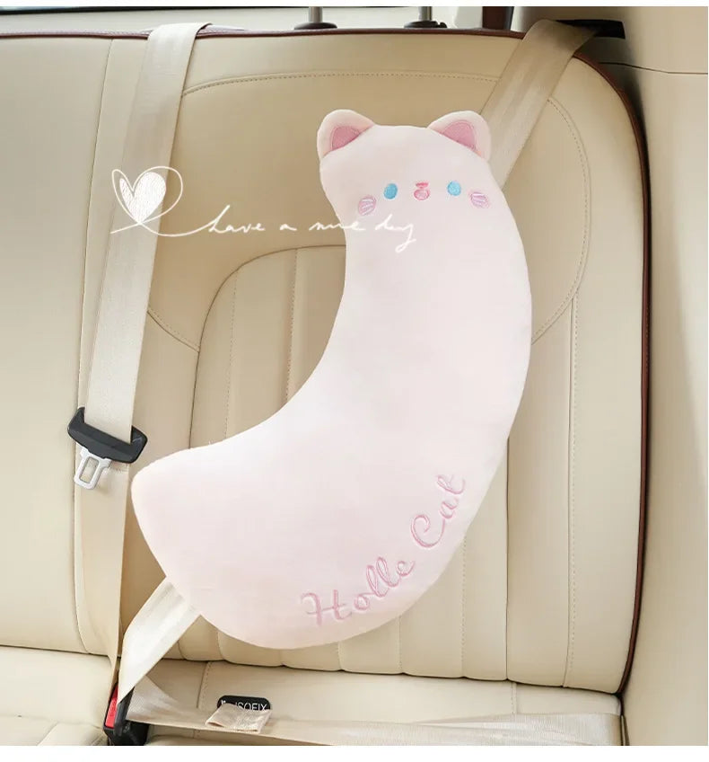 Car Safety Belt Cover Baby Seat Belt Protector Neck Cushion Sleeping Head Support Unicorn Cute Pillow Belt For Children Girl Boy