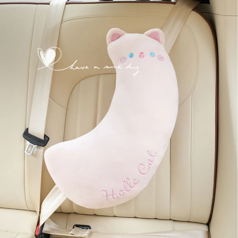 Car Safety Belt Cover Baby Seat Belt Protector Neck Cushion Sleeping Head Support Unicorn Cute Pillow Belt For Children Girl Boy