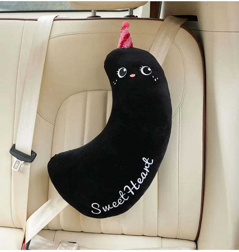 Car Safety Belt Cover Baby Seat Belt Protector Neck Cushion Sleeping Head Support Unicorn Cute Pillow Belt For Children Girl Boy