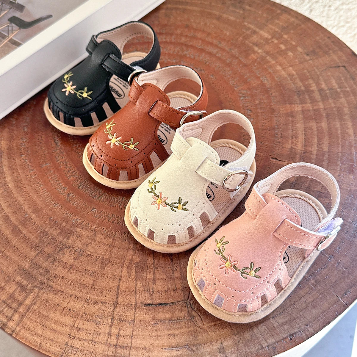 Infant Baby Boys Girls Sandals Summer Baby Wedding Dress Flat Shoes Newborn Crib Shoes First Walkers Prewalkers Shoes ﻿ ﻿