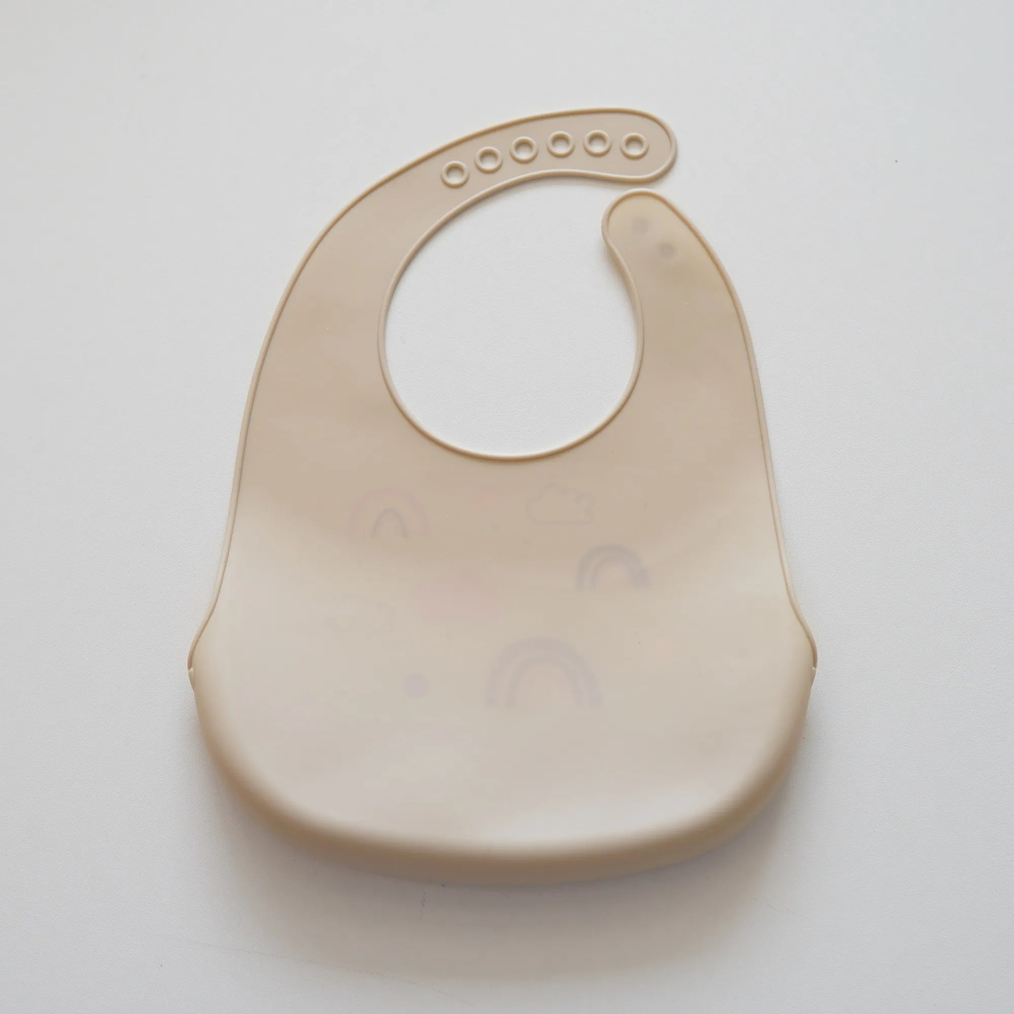 New lightweight penguin rainbow rice bag, food grade silicone rice bag for babies aged 0-1, adjustable and portable bib