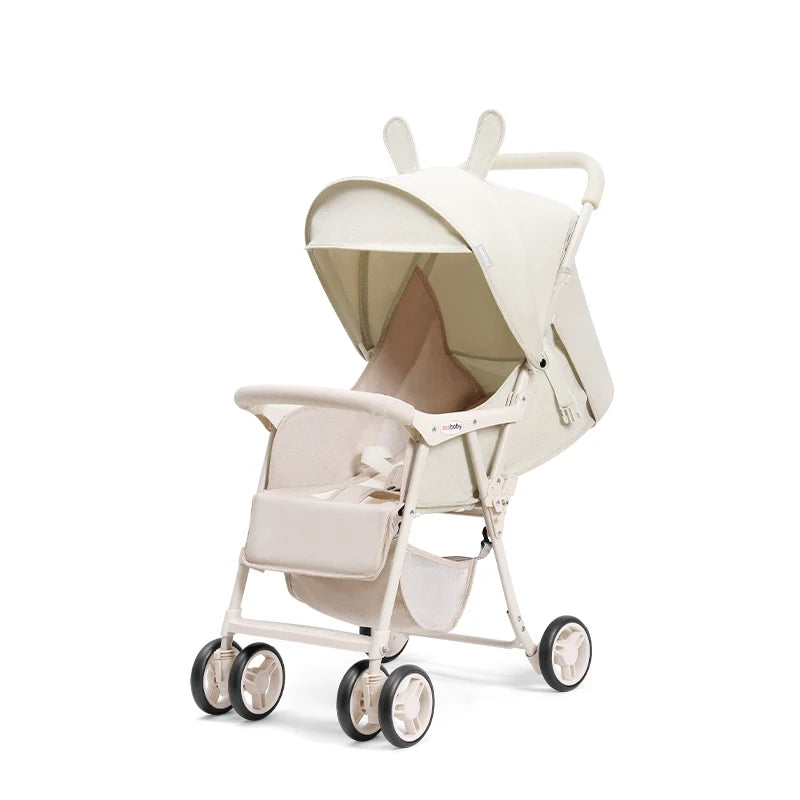 Small Lightweight Stroller Can Sit and Lie Down Travel Pocket Stroller a Button to Close the Car Removable Armrest Umbrella car