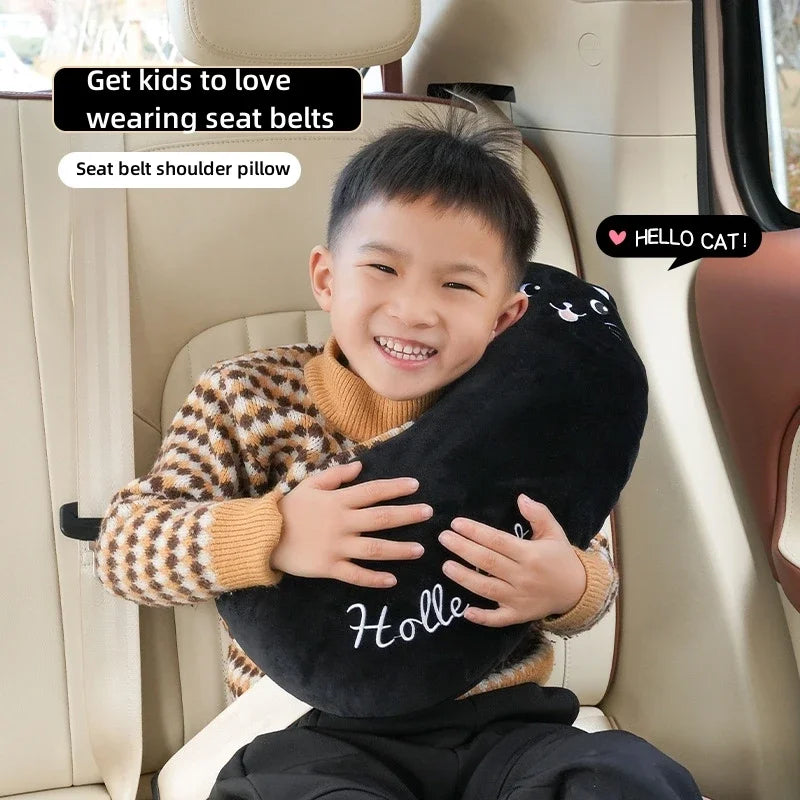 Car Safety Belt Cover Baby Seat Belt Protector Neck Cushion Sleeping Head Support Unicorn Cute Pillow Belt For Children Girl Boy