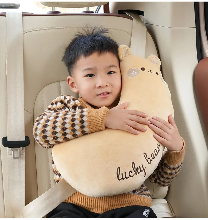 Car Safety Belt Cover Baby Seat Belt Protector Neck Cushion Sleeping Head Support Unicorn Cute Pillow Belt For Children Girl Boy